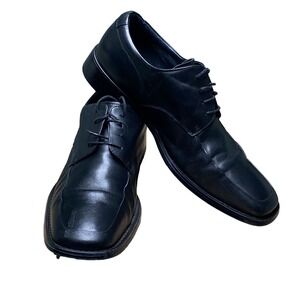 Wilke Rodriguez Black Leather Square Toe Derby Dress Shoes Men's Size 9.5M